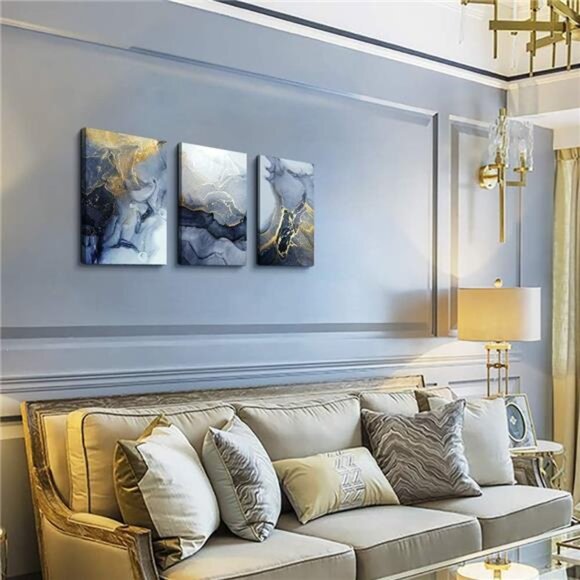 Abstract Wall Decor for Living Room Bedroom Wall Art Abstract Ink Wall Painting - Picture 2 of 7